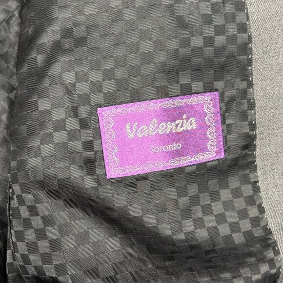 Bespoke Valenzia Cloth by Dormeuil Grey Wool Sport Coat Blazer 42L - Picture 7 of 8